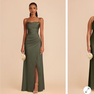 Elegant Olive Green birdie grey Lydia dress